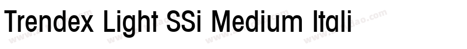 Trendex Light SSi Medium Italic字体转换
